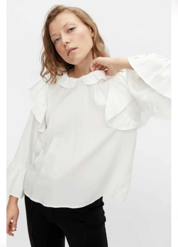 2_Blusa manga larga con volantes