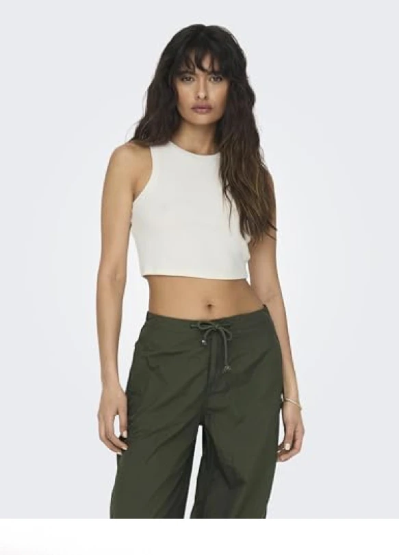 2_Camiseta cropped sin mangas Only Onlvilma para mujer