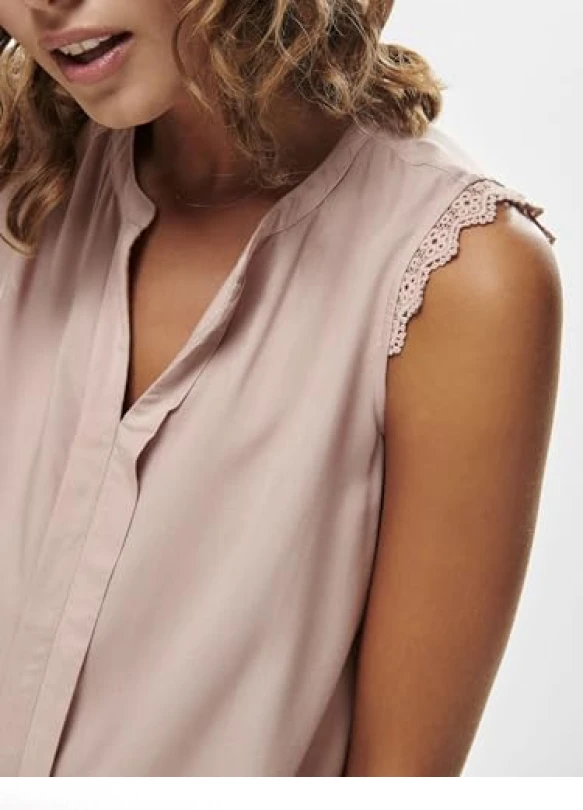 5_Camiseta ONLY Onlkimmi S/L Top Wvn Noos para mujer