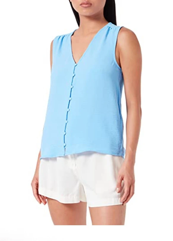 main_image_Camiseta sin mangas ONLY Onlmette SL Button Down Top Wvn para mujer