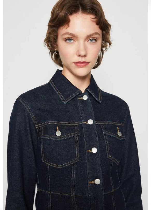2_ONLHEATHER RINSE DRESS - Vestido vaquero - dark blue denim