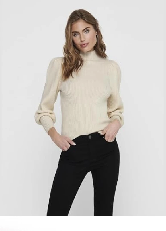 2_Suéter ONLY Onlkatia L/S de cuello alto para mujer.