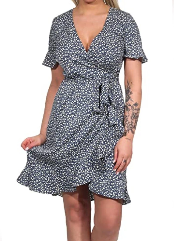main_image_Vestido ONLY Onlolivia S/S Wrap Dress Wvn Noos para mujer