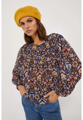 Blusa Gasa Flores