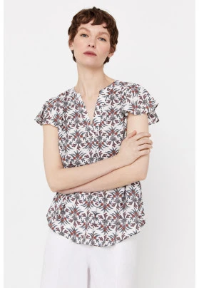 Blusa manga volante