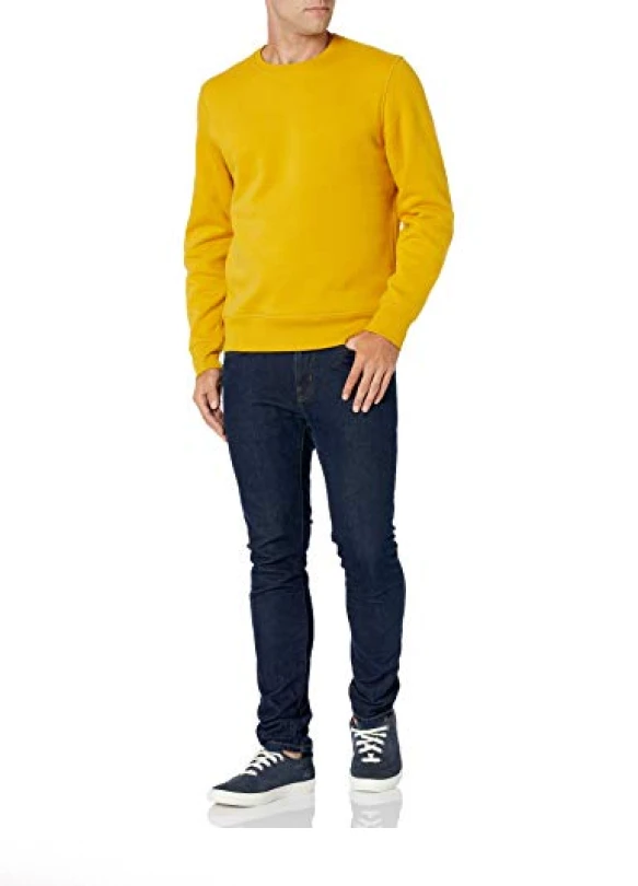 5_Sudadera de Forro Polar con Cuello Redondo, Amazon Essentials para Hombre