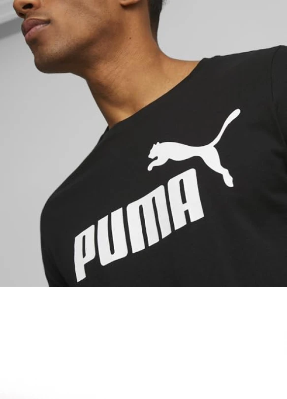 4_Camiseta de deporte Puma Ess Logo Tee para hombre