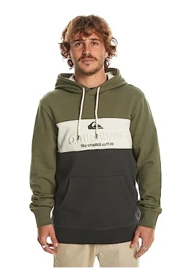 Sudadera con capucha para hombre Quiksilver Emboss Block