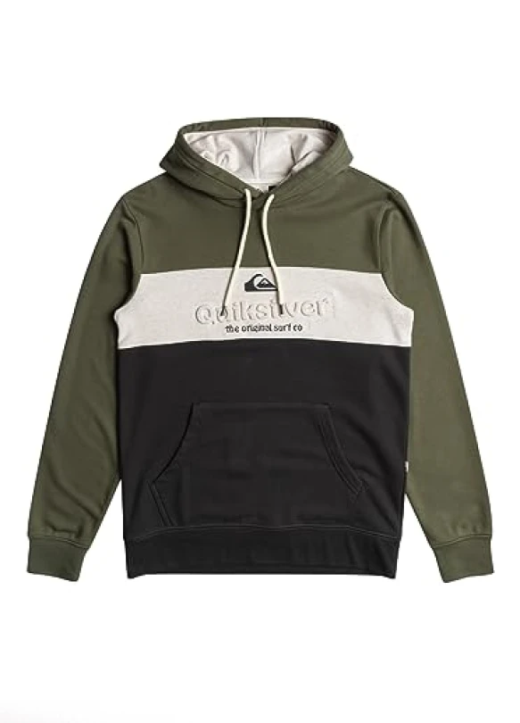 4_Sudadera con capucha para hombre Quiksilver Emboss Block