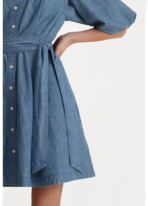 3_AMAHILY SHORT SLEEVE DAY DRESS - Vestido vaquero - salt creek wash