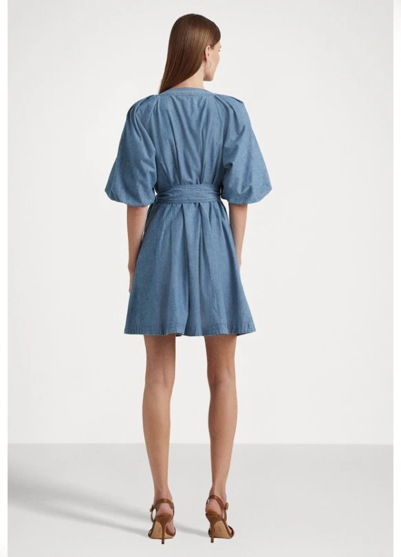 1_AMAHILY SHORT SLEEVE DAY DRESS - Vestido vaquero - salt creek wash