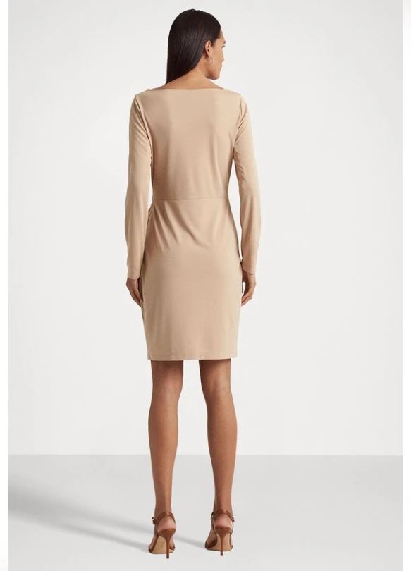 1_GYORGY LONG SLEEVE DAY DRESS - Vestido de tubo - birch tan