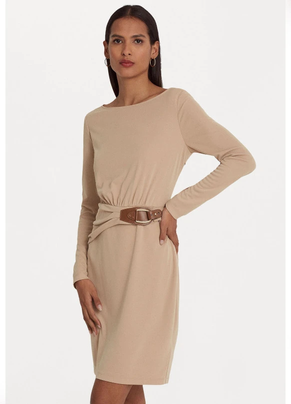 main_image_GYORGY LONG SLEEVE DAY DRESS - Vestido de tubo - birch tan