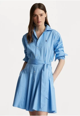 LONG SLEEVE DAY DRESS - Vestido vaquero - astor blue