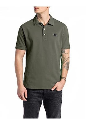 Polo de hombre Replay de manga corta en algodón