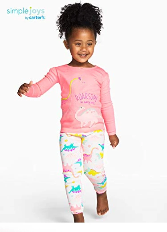 3_Conjunto de Pijama de 6 piezas Simple Joys by Carter's para Niñas