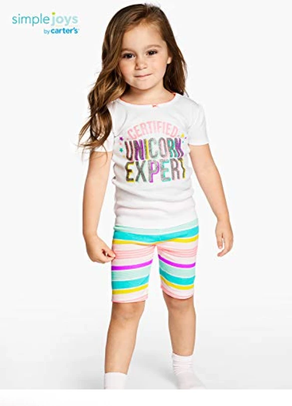 2_Conjunto de Pijama de 6 piezas Simple Joys by Carter's para Niñas
