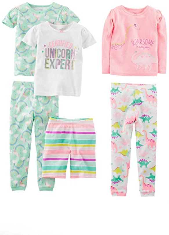 main_image_Conjunto de Pijama de 6 piezas Simple Joys by Carter's para Niñas