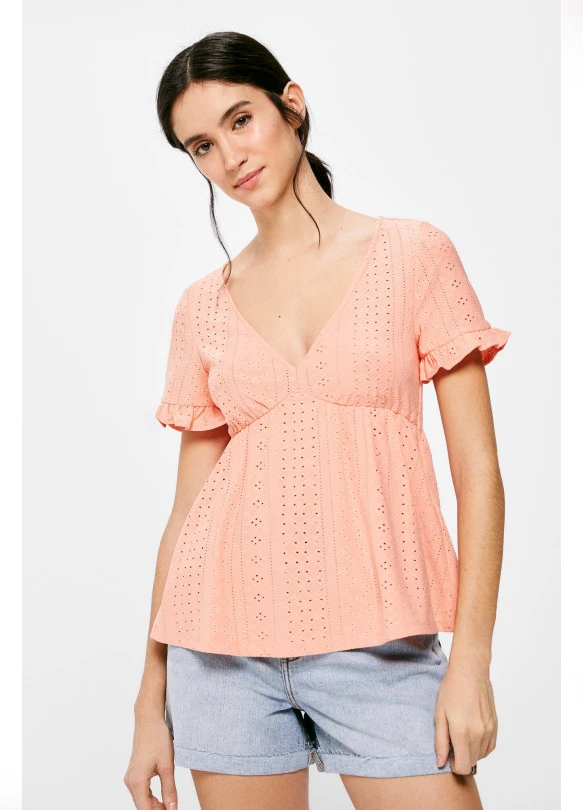 main_image_Blusa Peplum Perforada