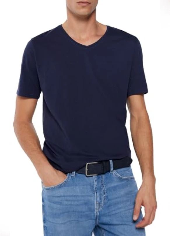 1_Camiseta cuello pico para hombre Springfield