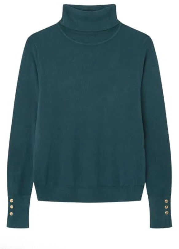 main_image_Jersey de cuello alto Springfield de viscosa y nailon para mujer.