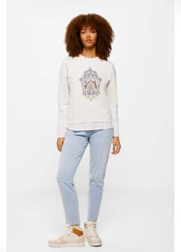 3_Sudadera, jersey para mujer de SPRINGFIELD Two-Material