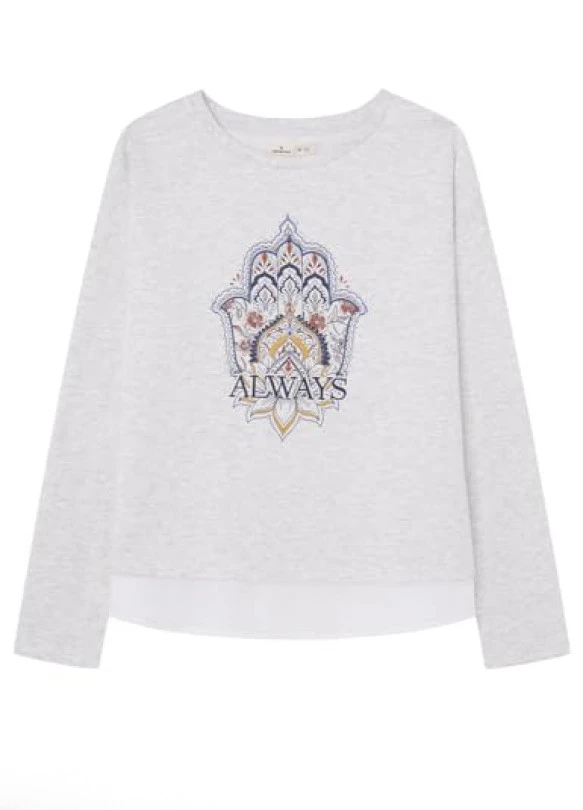 main_image_Sudadera, jersey para mujer de SPRINGFIELD Two-Material