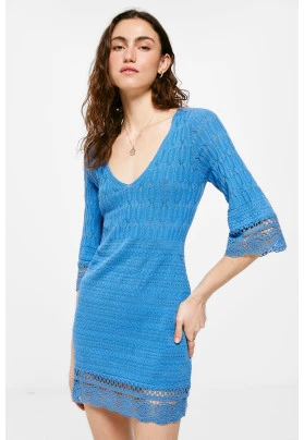 Vestido Corto Punto Estructura