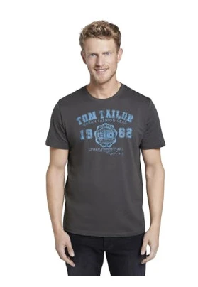 Camiseta de hombre TOM TAILOR con logotipo impreso