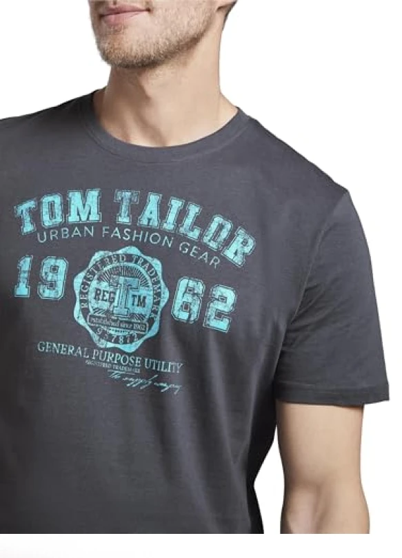 5_Camiseta de hombre TOM TAILOR con logotipo impreso