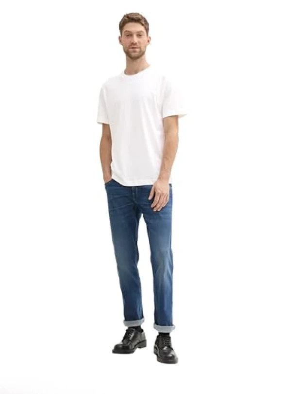 5_Pack doble de camisetas de hombre TOM TAILOR con cuello redondo.
