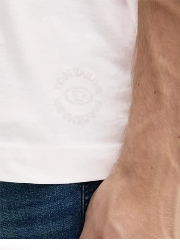 4_Pack doble de camisetas de hombre TOM TAILOR con cuello redondo.