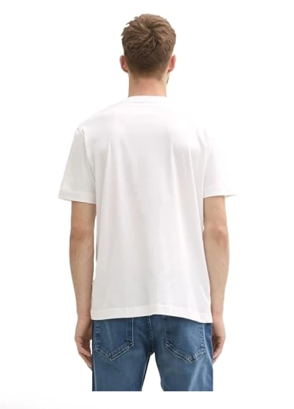 3_Pack doble de camisetas de hombre TOM TAILOR con cuello redondo.