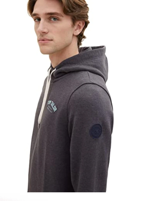 5_Sudadera de hombre TOM TAILOR con capucha y logo estampado