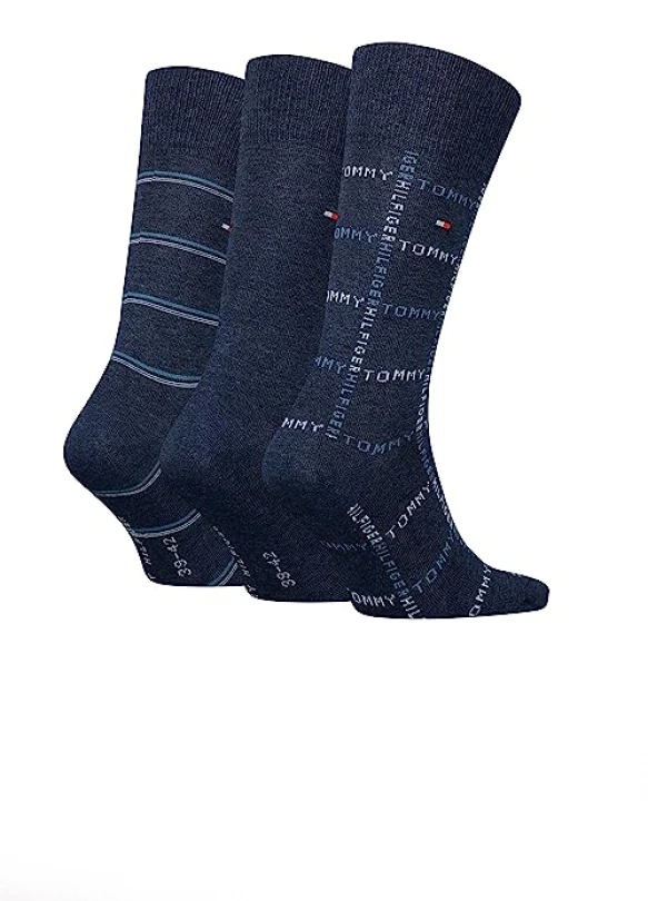 1_Pack de 3 calcetines Tommy Hilfiger CLSSC para hombre