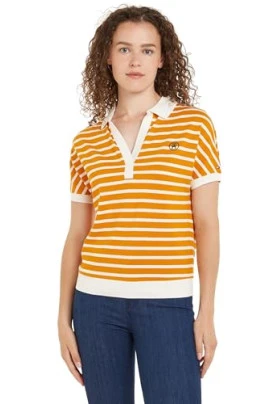 Polo de Manga Corta Regular Fit para mujer Tommy Hilfiger