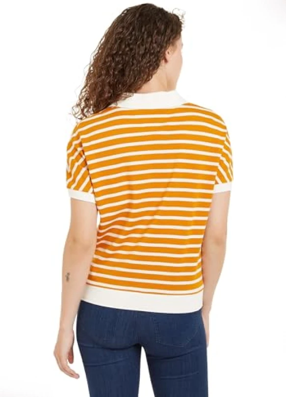 1_Polo de Manga Corta Regular Fit para mujer Tommy Hilfiger
