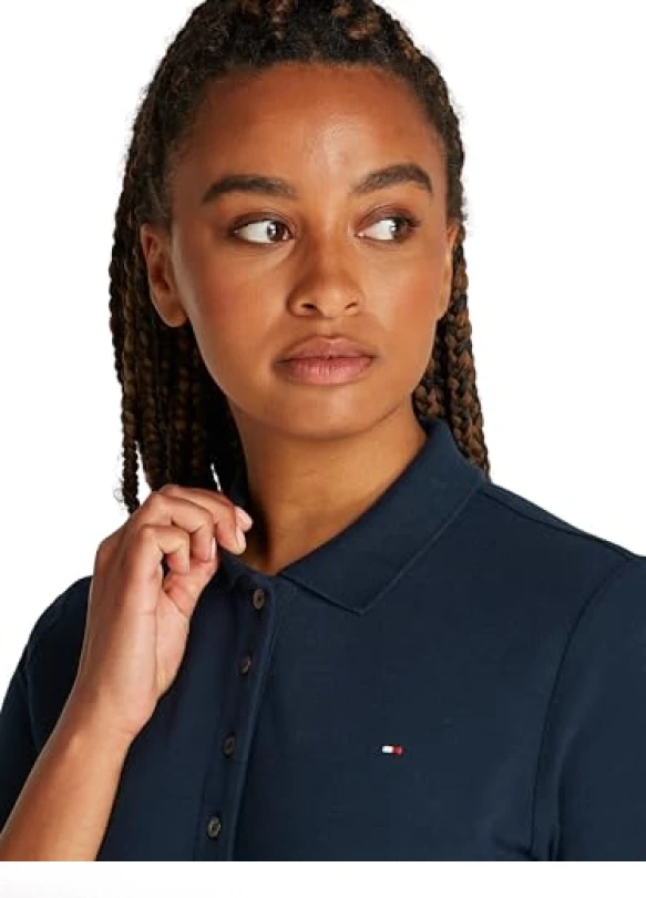 2_Polo Tommy Hilfiger de manga corta para mujer Regular Fit