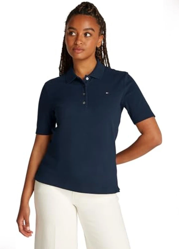 main_image_Polo Tommy Hilfiger de manga corta para mujer Regular Fit