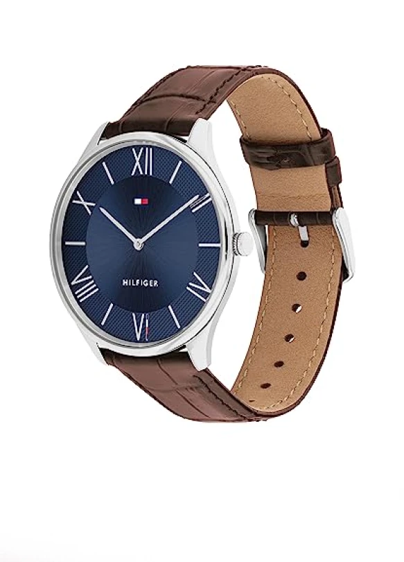 1_Reloj analógico para hombre Tommy Hilfiger con correa de cuarzo.