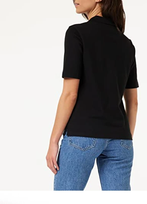 3_Tommy Hilfiger 1985 Reg Pique Polo SS Polos S/S, Fierce Red, XS para Mujer