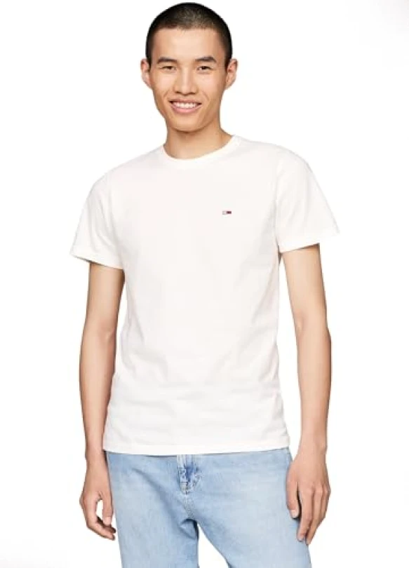 2_Camisetas de manga corta Tommy Jeans para hombre, pack de 2.