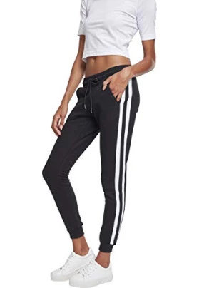Pantalones Urban Classics Ladies College Contrast Sweatpants para mujer