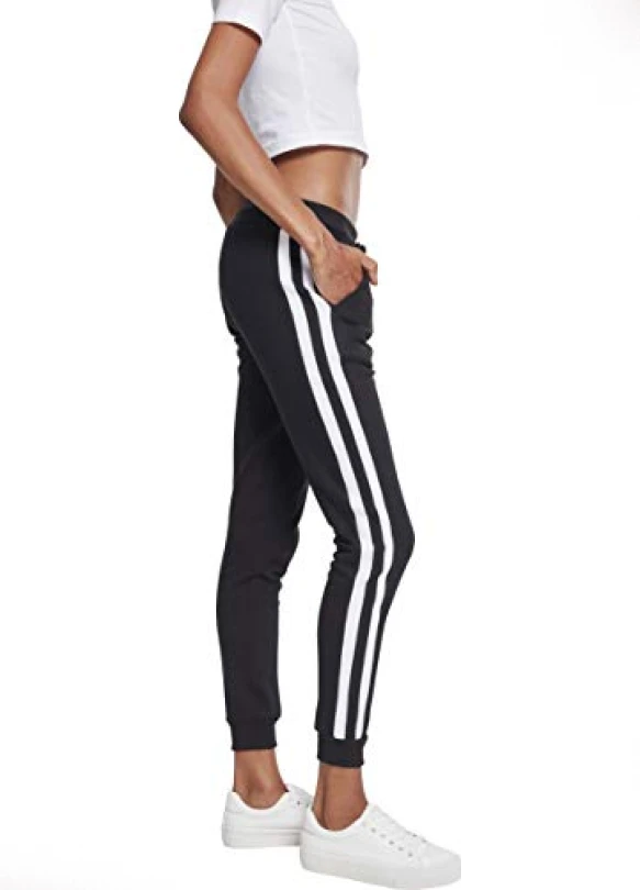 5_Pantalones Urban Classics Ladies College Contrast Sweatpants para mujer