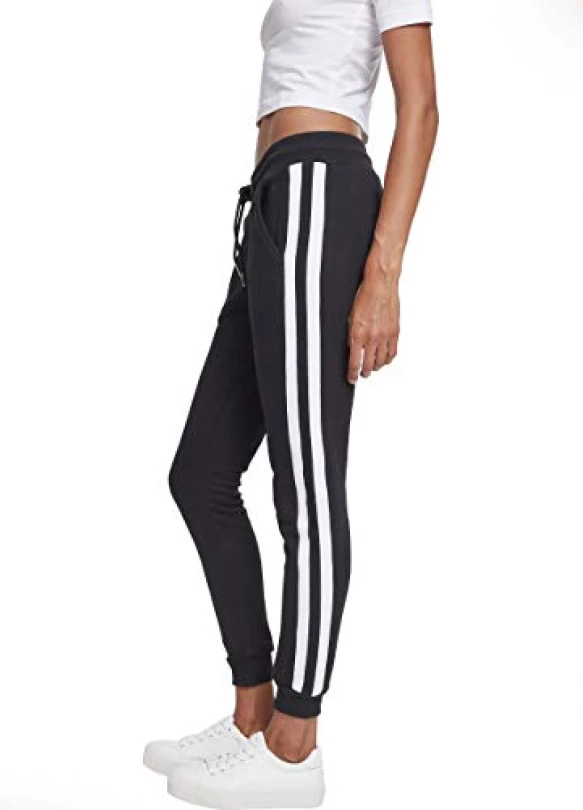 4_Pantalones Urban Classics Ladies College Contrast Sweatpants para mujer