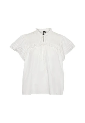 Top de manga corta y cuello cerrado