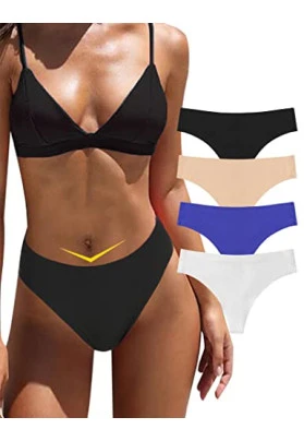 Pack de 9 Tangas Invisible Mujer Microfibra sin Costuras Braguitas Zero Feel