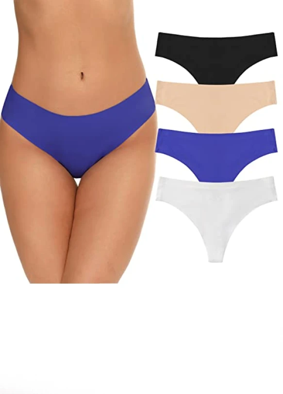 1_Pack de 9 Tangas Invisible Mujer Microfibra sin Costuras Braguitas Zero Feel