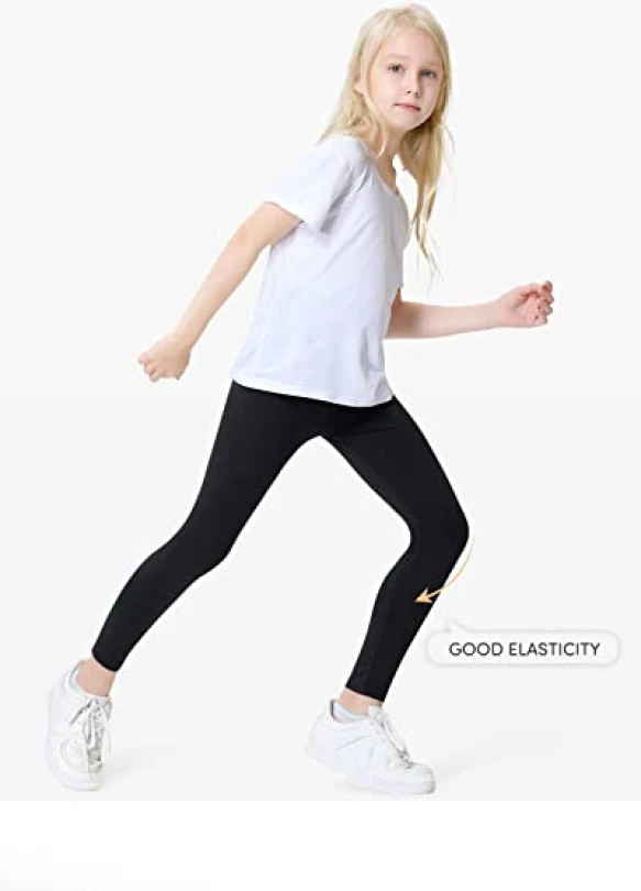 2_Mallas largas Domee Leggings para niña, pack de 3.